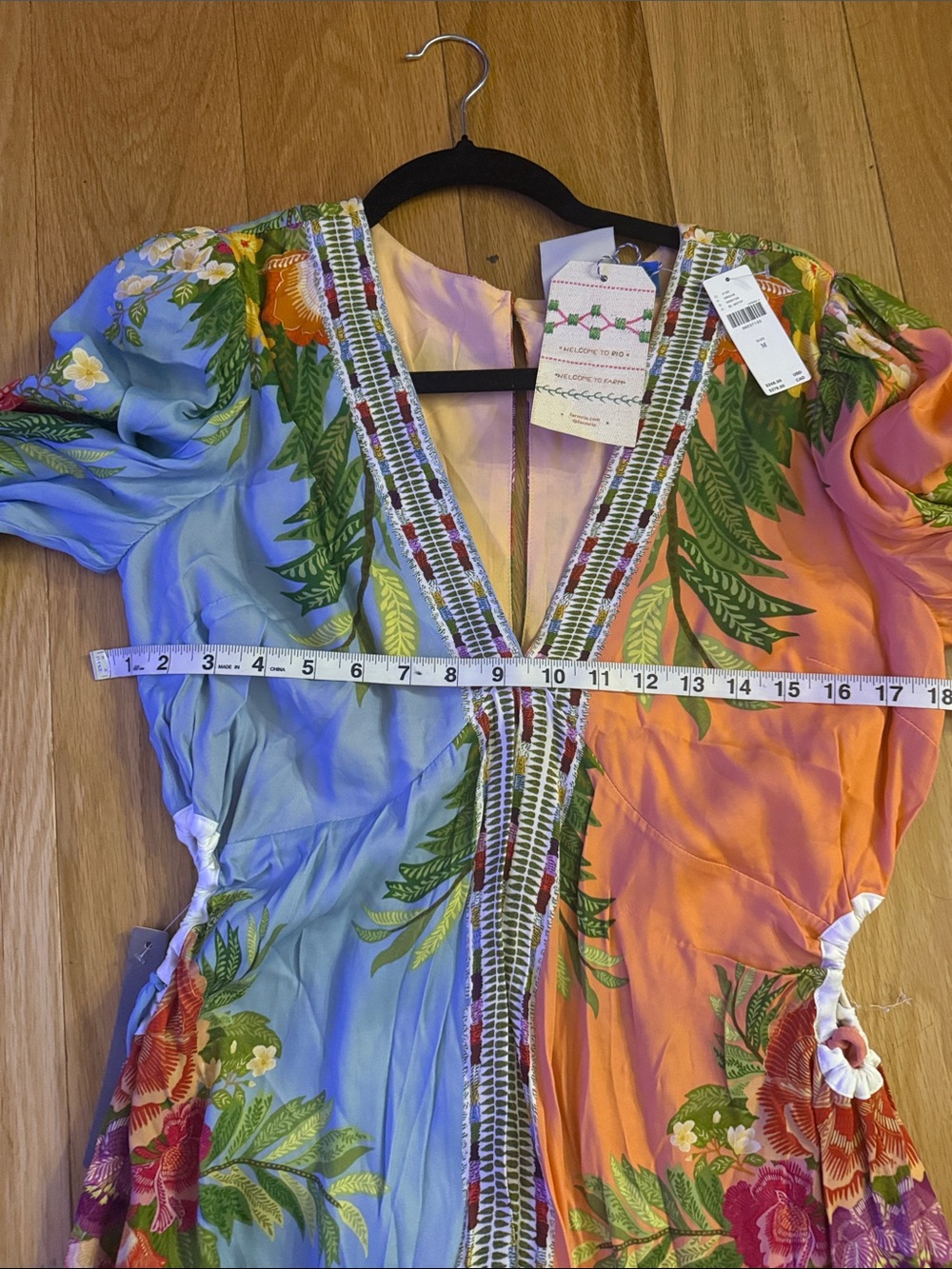 Farm Rio x Anthropologie long-sleeve v-neck maxi dress - Picture 10 of 12